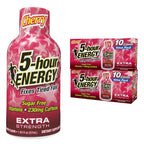 5-hour ENERGY Extra Strength Energy Shot, Cherry Flavor,1.93oz, 20-Pack, Zero Sugar