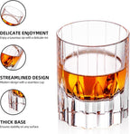 KAMMAK Crystal Whiskey Glasses Set of 2, Handcrafted 2.03oz Old Fashioned Glasses Stemless, Luxury Cocktail Glasses, Hand Blown Scotch Cup for Women, Men Barware Gift for Liquor, Bourbon