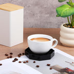 8 Pcs 4 Inch Coffee Drip Tray Countertop Trays Black Plastic Octagon Coffee Drip Coaster with Honeycomb Grid for Drink Dispenser Tea Wine Beverage