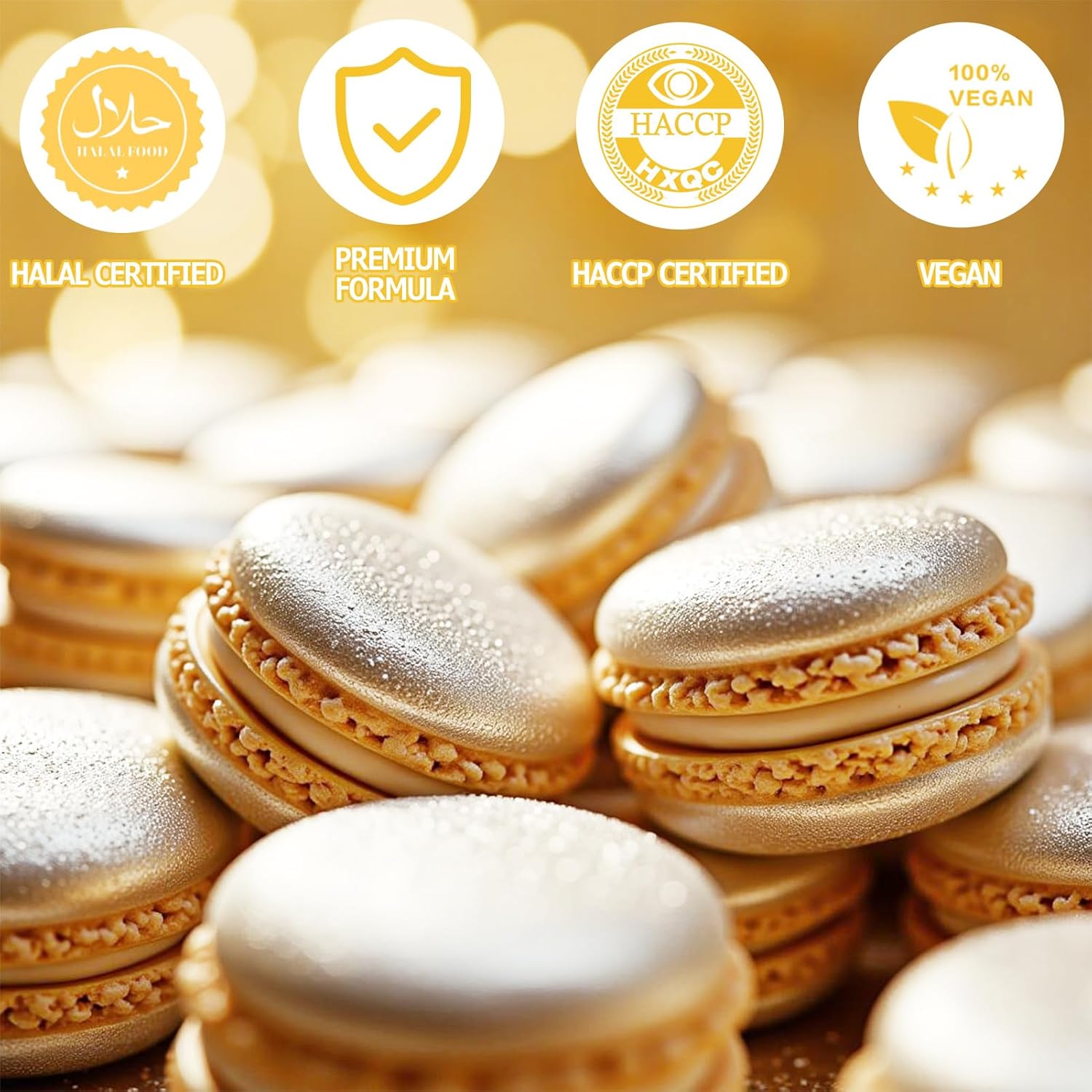 Nomeca Edible Glitter for Drinks Cakes, 8 grams Food Grade Luster Dust Sprinkles Glitter for Cake Decorations, DIY Cocktails, Beverages & Cake Decorating, Dessert Cake Topper (6-Sparkle White)