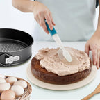 Springform Cake Pan Set of 3 (4, 7, 9 Inch) Round Leakproof Nonstick Cheesecake Pans with Removable Bottom Carbon Steel Bakeware