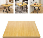 Butcher Block Countertop | 30x30in Wood Board Countertop | DIY Washer Dryer/Island/Kitchen Counter-top | countertop Cutting Board | 1102lbs Load Capacity | Wood Color | NO Base Legs, 1.38in Thick