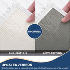 Arotive Luxury Chenille Bathroom Rug Mat, Extra Soft Thick Absorbent Shaggy Bath Rugs, Non-Slip Machine Wash Dry, Plush Bath Mats for Bathroom, Shower and Tub, 47x32, White