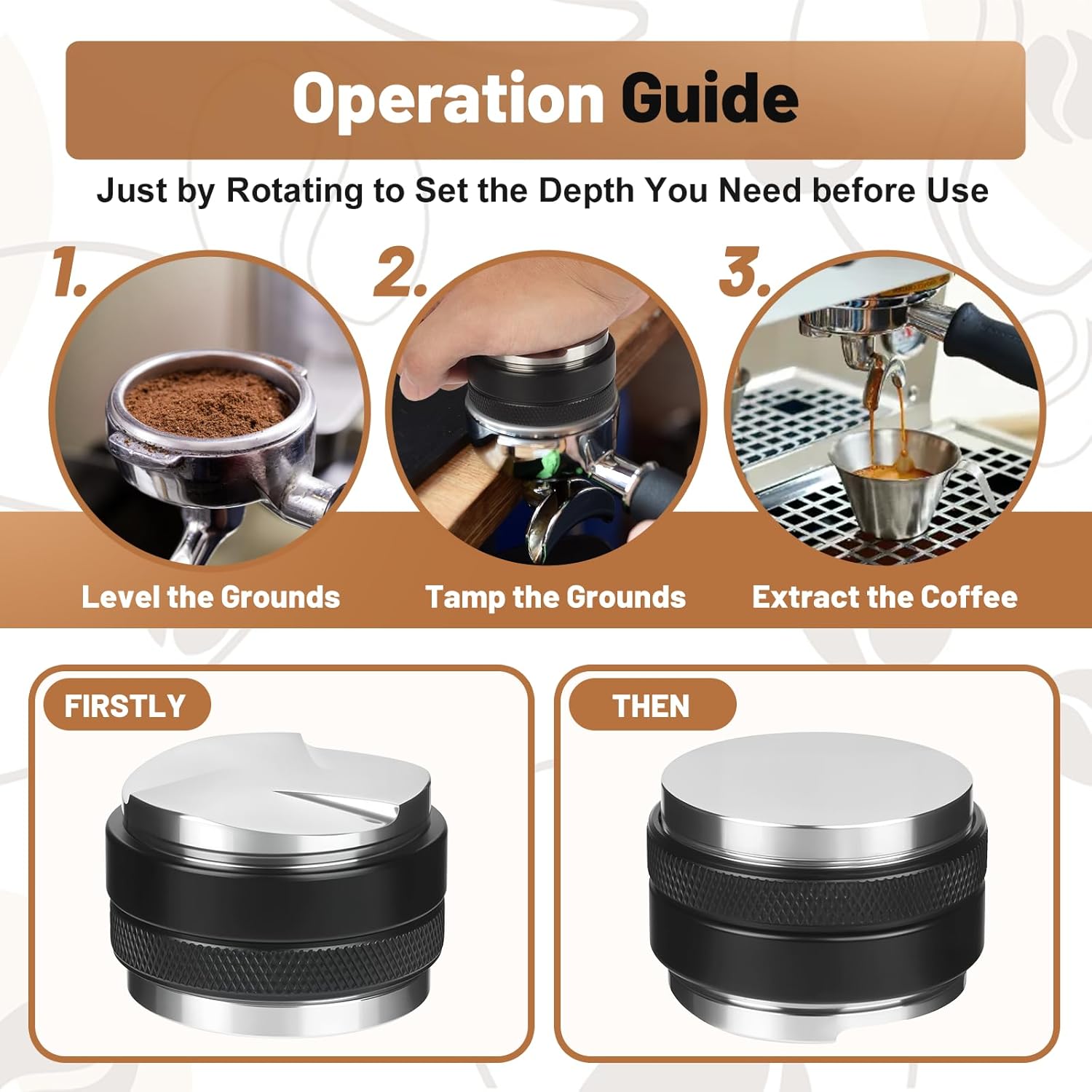 58mm Espresso Tools – Coffee Distributor and Tamper Leveler, WDT Tool, Magnetic Dosing Funnel and Puck Screen with Remover, Espresso Accessories Kit Fits 58mm Portafilters and Espresso Machines