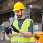 KAYGO Work Gloves For Men, KG125M Mechanic Utility Work Gloves for All Purpose, Excellent Grip, Heavy Duty, Improved Dexterity, Touch Screen,Black, 2XL