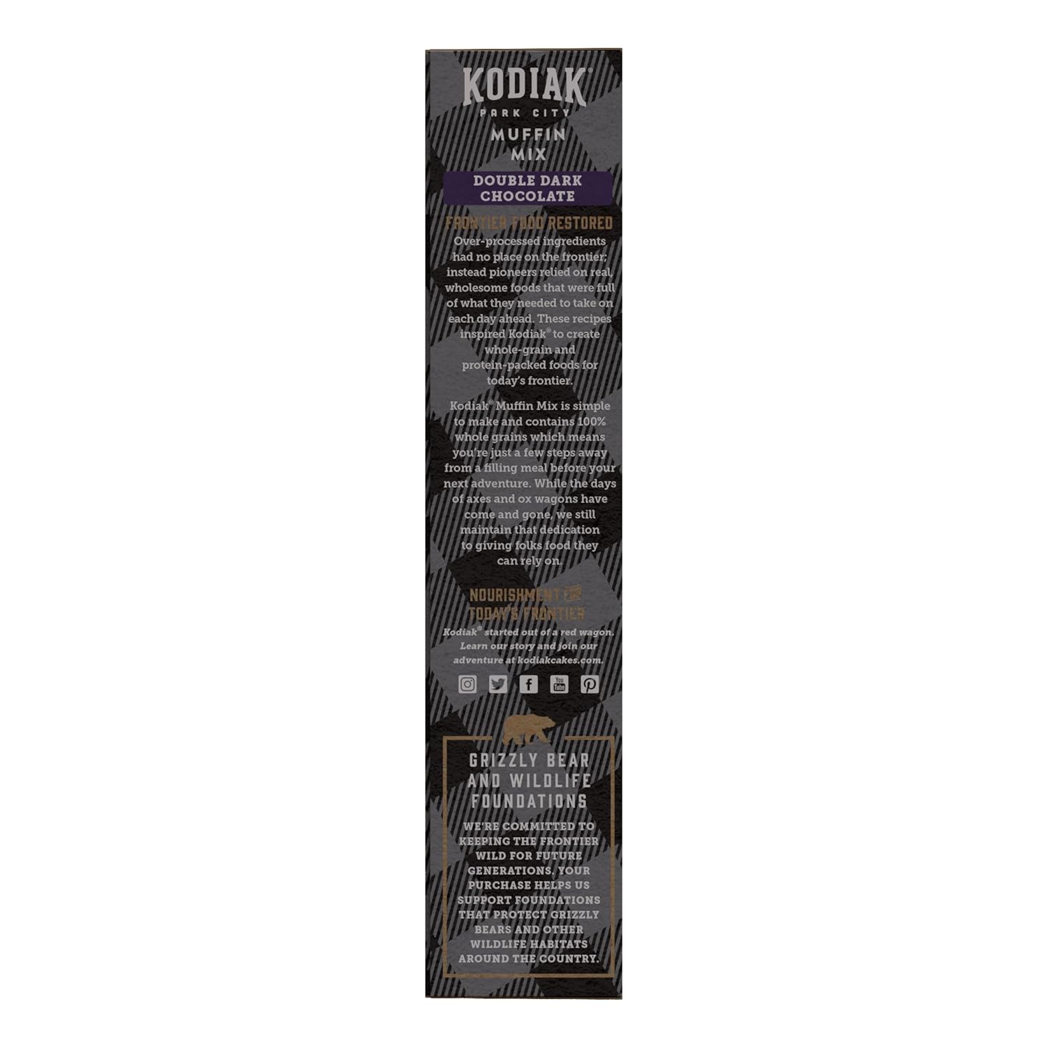 Kodiak Cakes Power Bake Muffin Mix, Double Dark Chocolate, 14 Ounce (Pack of 6)