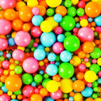 Kasvan Rainbow Pearl Sugar sprinkles - Edible Candy Pearls 130g/4.58 Oz, Mix Size Cake Candy, Decorate Cakes, Cookies, Ice Cream (Rainbow)