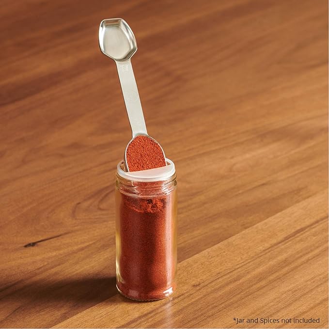 AllSpice Stainless Steel Double Sided Measuring Spoon Set