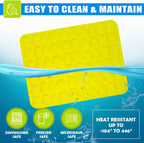 Silicone Gummy Molds Set of 4, Non-stick Candy Chocolate Molds with 2 Droppers 2 Clean Brush, Includes Dinosaur Bear Fruit Animal Shape