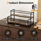 Water Bottle Organizer for Full Stanley and Others' Large Tumbler Organization, Pantry Kitchen Organizers and Storage for Cup Accessories, Tumbler and Cup Lid Organizer Wine Rack - 2 Tier Hold 8