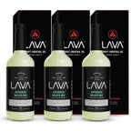 (3 Pack) LAVA Premium Authentic Mojito Mix, Made with Real Lime Juice, Mojito Mint, Spearmint, Demerara, Cane Sugar, Refreshing Rum Mojito Mixer. Ready to Use. 1-Liter (33.8oz) Glass Bottle