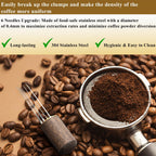 Espresso Accessories Kit 51mm Tamper: 51mm Espresso Tamper Set Barista Tools Including Coffee Tamper, Milk Frother Cup, WDT Tool Espresso Tools, Tamper Mat, Latte Pen, Coffee Spoon, Coffee Stencils