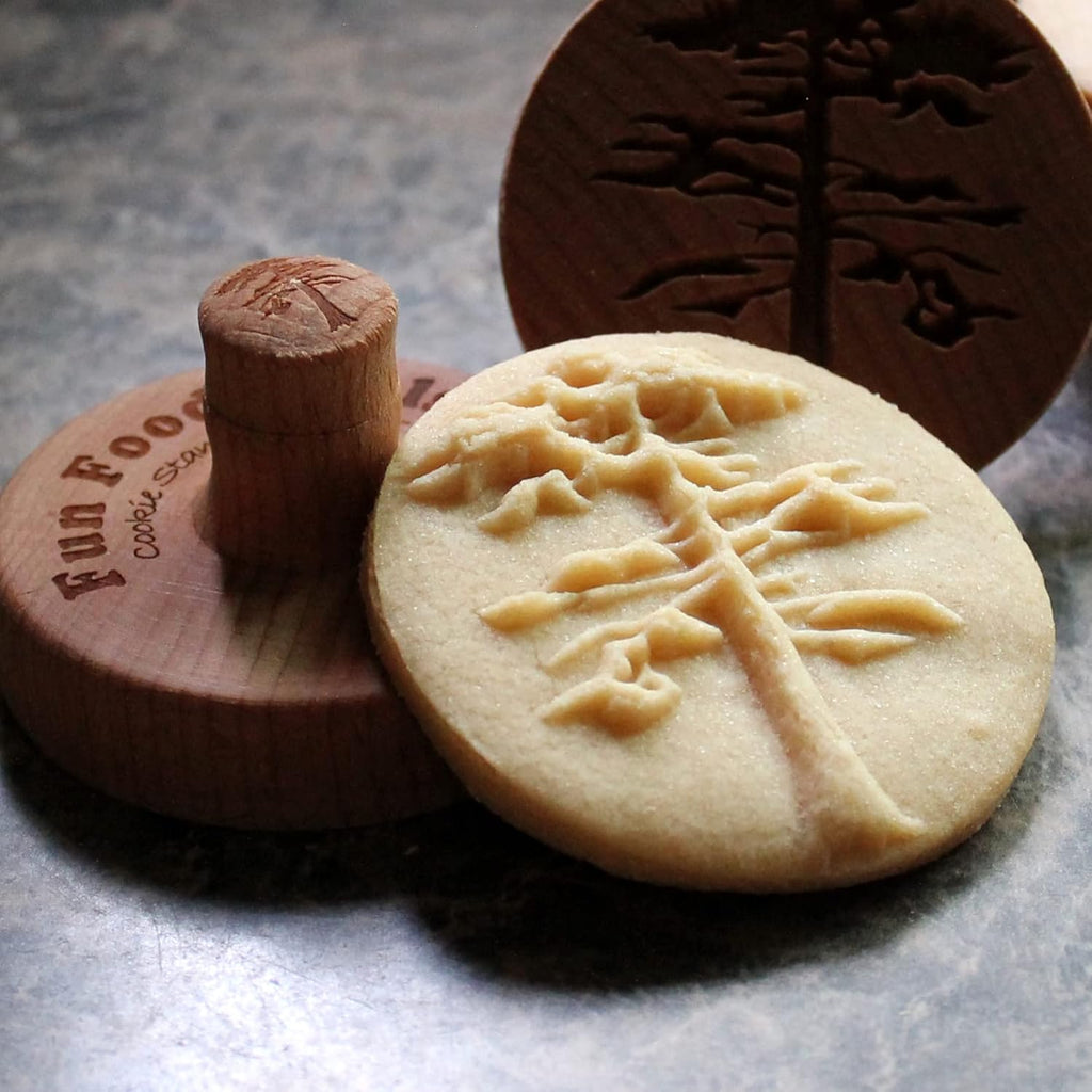 Wood Cookie Stamp, 2.5 Inch (Sequoia Tree CS-065)