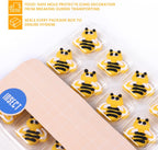 Edible Bees Cake Decorations, 16 pcs Bee Cake Decorations, Edible Bee for Cupcakes, Ice Cream, Waffles, Cookies, Cake, Macaron