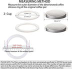 2 Pcs Filter with 3 Pcs Silicone Gasket Seals for 2 Cup Stovetop Espresso Coffee Maker Replacement Parts for DITOSH Aluminium Moka Pot