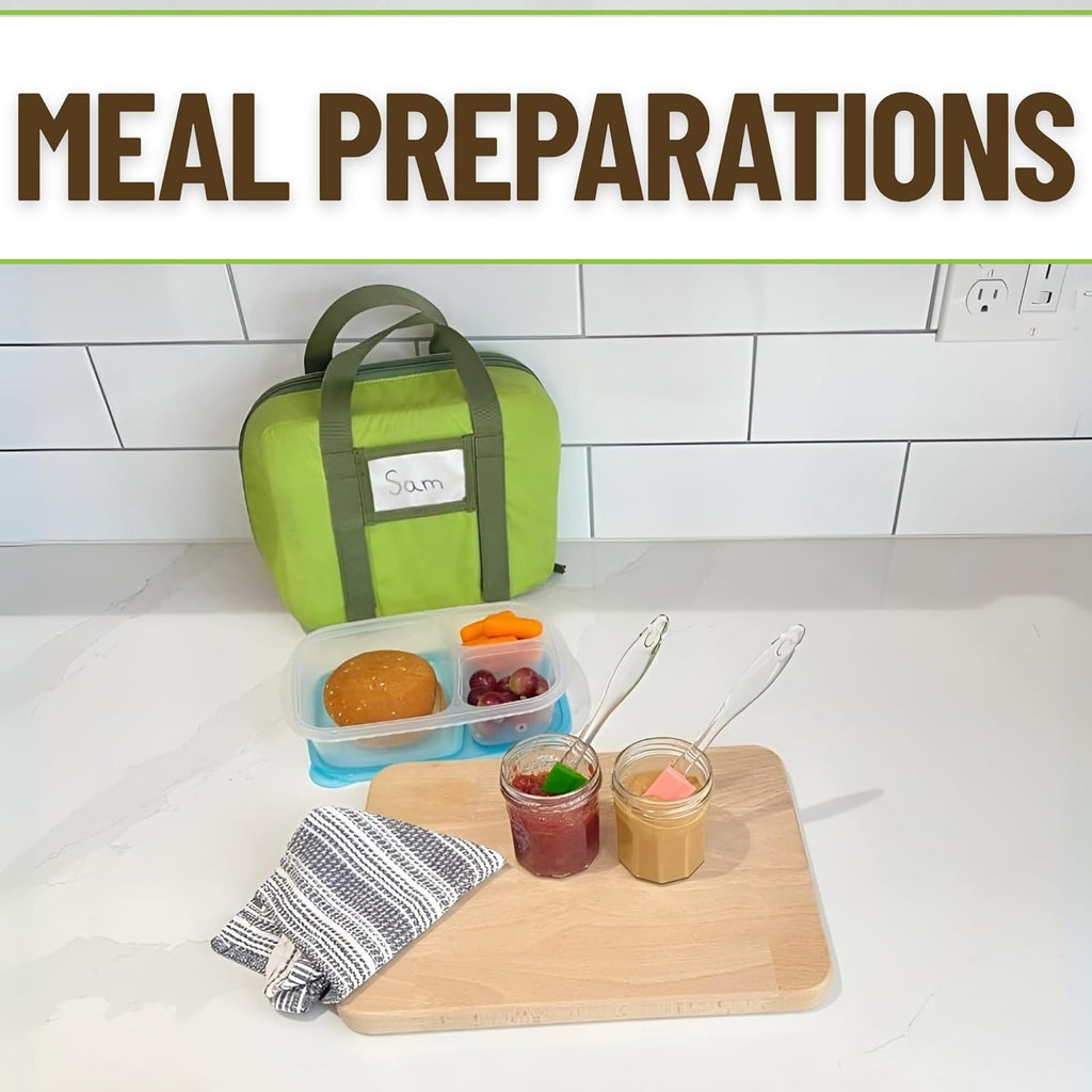 Evelots Set of 6 Mini Silicone Spatulas for Kitchen Cooking & Baking, Small Silicone Cooking Utensils, Heat Resistant BPA Free - Up To 446 Degrees