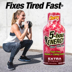 5-hour ENERGY Extra Strength Energy Shot, Cherry Flavor,1.93oz, 20-Pack, Zero Sugar