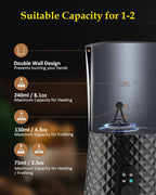 Milk Frother, Ausyle 4-in-1 Electric Milk Frother and Steamer, Non-Slip Stylish Design, Hot & Cold Milk Steamer with Temperature Control, Auto Shut-Off Frother for Coffee, Latte, Cappuccino, Macchiato