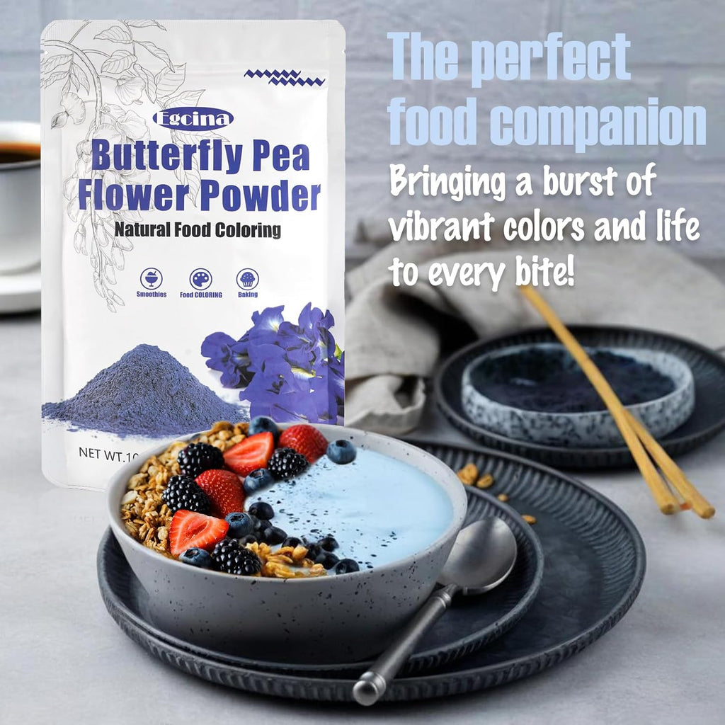 10oz Butterfly Pea Flower Powder - Natural Blue Butterfly Pea Flower Tea | Blue Matcha Powder for Natural Coloring, Food, and Tea | without caffeine | No Additives | purely plant