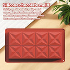 Dubai Chocolate Bar Molds 2 Pack,1.25 Inch Deep Large and Thick Silicone Chocolate Bar Molds for Stuffed Bar,Big Chocolate Candy Bar Mold for Filling Knafeh Pistachio Chocolate Bar Kit