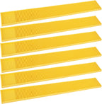 6 Pack Rubber Bar Mats, 24" x 3.15" Yellow Bar Service Spill Mat for Countertop Bartending, Efficient and Stylish Solution