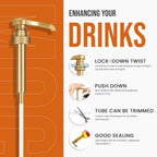 Jimoco® Syrup Pump Dispenser + Torani® Caramel Syrup, 25.4 oz - Coffee Syrup Pump & Flavoring Bundle