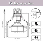 10 Pack Kitchen Aprons, Work Apron, Canvas, Multiple Pockets, Gardening, Painting, BBQ, Artist, Carpenter, Sizes M to XXL, Grey