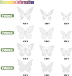 SAOROPEB 3D Butterfly Wall Decor - 48 Pcs, 4 Styles, 3 Sizes - Removable Stickers for Birthdays & Parties