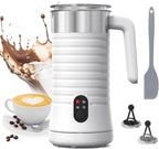 Milk Frother and Steamer, Airyoyo 4-in-1 Milk Frother,Electric Milk Frother Hot& Cold Foam Temperature Control, Auto Shut-Off Frother for Coffee Latte