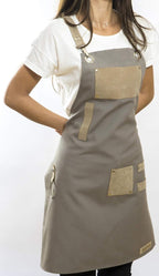 Men and Women Apron for Kitchen, Gardening, Artist, Chef, Work | Canvas, Waterproof, Adjustable Straps Unisex