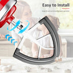 Flex Edge Beater for KitchenAid 4.5/5 Qt Tilt-Head Stand Mixer – Auto-Scrape Silicone Paddle, Dishwasher Safe, Flexible Silicone Edges Bowl Scraper For Kitchen Aid Accessories and Attachments (Grey)