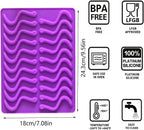Gummy Candy Molds - 4Pcs Silicone Gummy Worm Molds for Kids With 2pcs Dropper,Non-stick and Bpa Free for Mini Candy Chocolate Gummies Baking