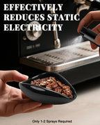 Ceramic Espresso Dosing Cup & 10ml Aluminum Glass Coffee Spray Bottle, Coffee Dosing Cup Precision RDT Kit for Baristas & Home Brewing, Black