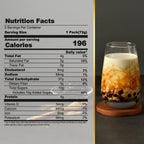 OKTEA Bubble Pearl Milk Tea with Brown Sugar Kit - Assam Blend, Slow-Roasted Brown Sugar, New Zealand Milk, Preservative-Free Tapioca, Serve Hot or Iced - Single Pack of 5 Servings