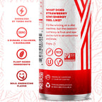 Yerbaé Energy Seltzer - Strawberry Kiwi, No Sugar/Calories/Carbs. Energized by Yerba Mate, Naturally Caffeinated Plant-Based, Healthy Alternative to Coffee/Sugary Sodas, Pack of 12, 12oz cans