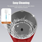 Milk Frother, 4-in-1 Milk Frother and Steamer, 13.5oz/400ml Automatic Hot and Cold Foam Maker and Milk Warmer, Electric Frother for Coffee, Latte, Cappuccino, Macchiato, Matcha(Red)