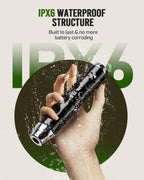 Maestri House Rechargeable Milk Frother with Stand, LunaFro Handheld Electric Foam Maker Waterproof Detachable Stainless Steel Whisk Drink Mixer Foamer for Lattes, Cappuccino