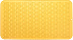 Silicone Dish Drying Mat for Multiple Usage,Easy clean,Eco-friendly,Heat-resistant Silicone Mat for Kitchen Counter or Sink,Refrigerator or Drawer Liner Yellow 4XL 32 inches x 18 inches