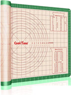 Pastry Baking Mat 28x20 Inch - Larger Silicone Baking Pastry Mat for Rolling Dough,Non Silp Silicon Dough Sheet Mat with Measurement,Perfect for Making Pie,Pizza(Green)
