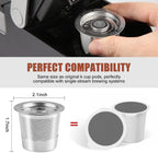 Pro Mael 2-Pack Reusable K Cups Coffee Pods, Universal Stainless Steel Refillable Reusable K Cup Coffee Filters