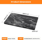 Natural Black Marble Pastry and Cutting Board, 12x20x0.7 Inch, Heavy for Dough Chocolate, Pack of 1