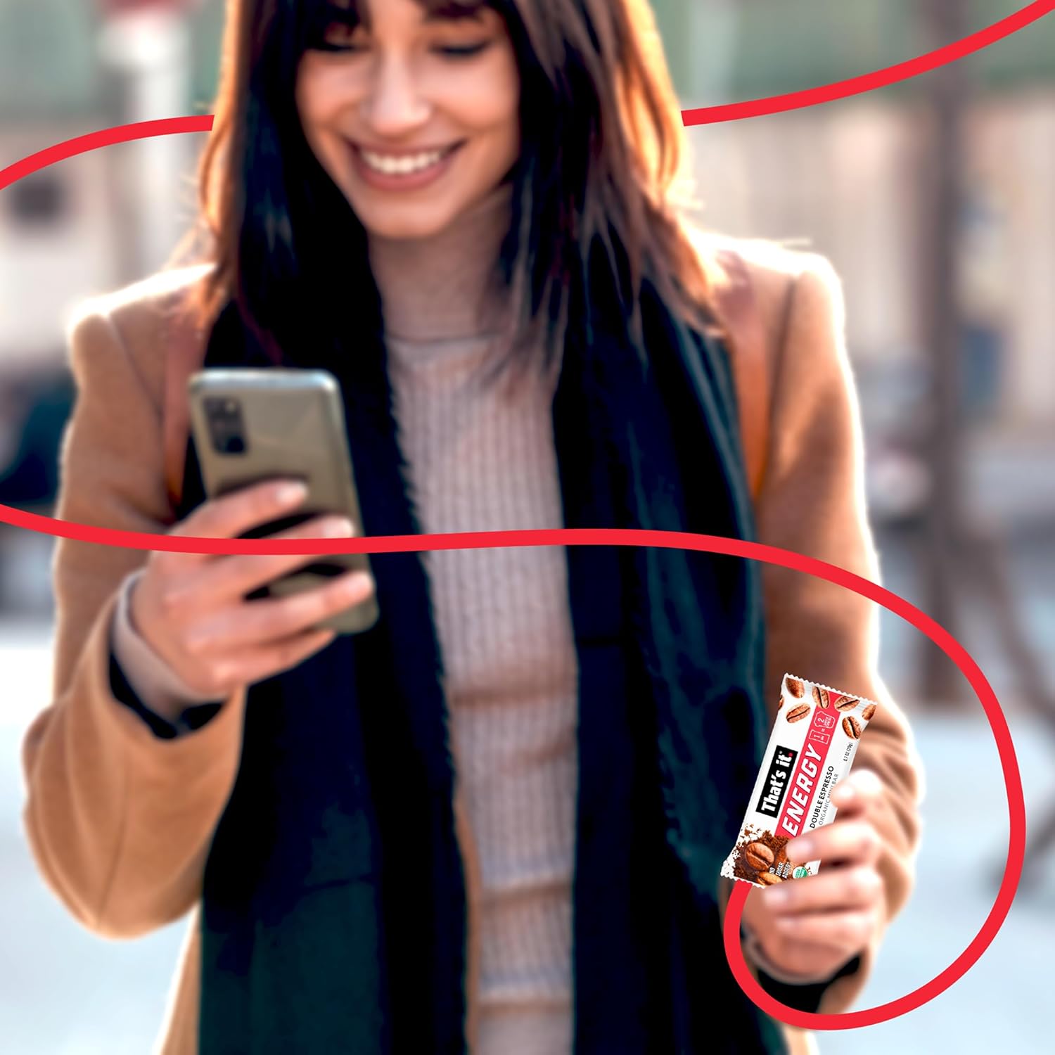 That’s it. Organic Energy Coffee Mini Bars - (1 Mini Bar = 2 Espresso Shots) Grab and Go, No Added Sugars, Non-GMO, Caffeine Power Snack, Kosher, Allergy Friendly (Double Espresso - 15 Count)