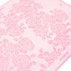 Rose Cake Stencil - Seamless Delicate Pattern for Decorating Tall Double Barrel Cake to Use with Buttercream, Royal Icing, Ganache, Paint, Airbrush (ROSA)