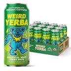 Drink Weird Organic Mystical Mint Yerba Mate – 16oz Cans, 160mg Organic Caffeine, Pack of 12 – Grateful Dead Collab, Clean Energy Drink Alternative