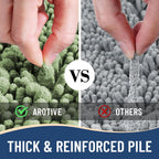 Arotive Luxury Chenille Bathroom Rug Mat, Extra Soft Thick Absorbent Shaggy Bath Rugs, Non-Slip Machine Wash Dry, Plush Bath Mats for Bathroom, Shower and Tub, 40x24, Sage Green