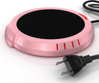 Large Candle Warmer Plate Safely Releases Scents Without a Flame - Used as Candle Jar Warmer, Coffee Warmer, Mug Warmer, Cup Warmer, Tea Warmer Desk in Your Home & Office, 1 Pack, Pink