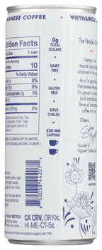 Nguyen Coffee Supply Classic Black Cold Brew Coffee, 7.5 FZ