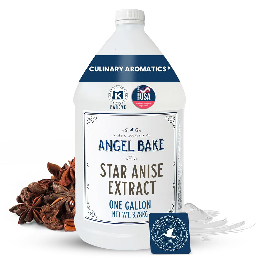 Pure Star Anise Extract, 1 Gallon - Natural Essence for Beverage Formulations, Bulk Manufacturing, Professional Food Developers - Kosher Certified, Vegan, Gluten-Free, Keto Friendly