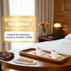 Espresso Cups With Saucer 3oz/90ml, Turkish Coffee Cup Set, White Espresso Cups Set of 6 Italian Style, Demitasse Espresso Cup Set, Modern Espresso Coffee Cups, Tasas de Cafe Expreso Modernas