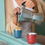 4oz Espresso Cups, Insulated Espresso Cups Set of 2, Expresso Shots Cup, Stainless Steel Shot Glasses for Coffee, Portable Espresso Travel Mug for Camping